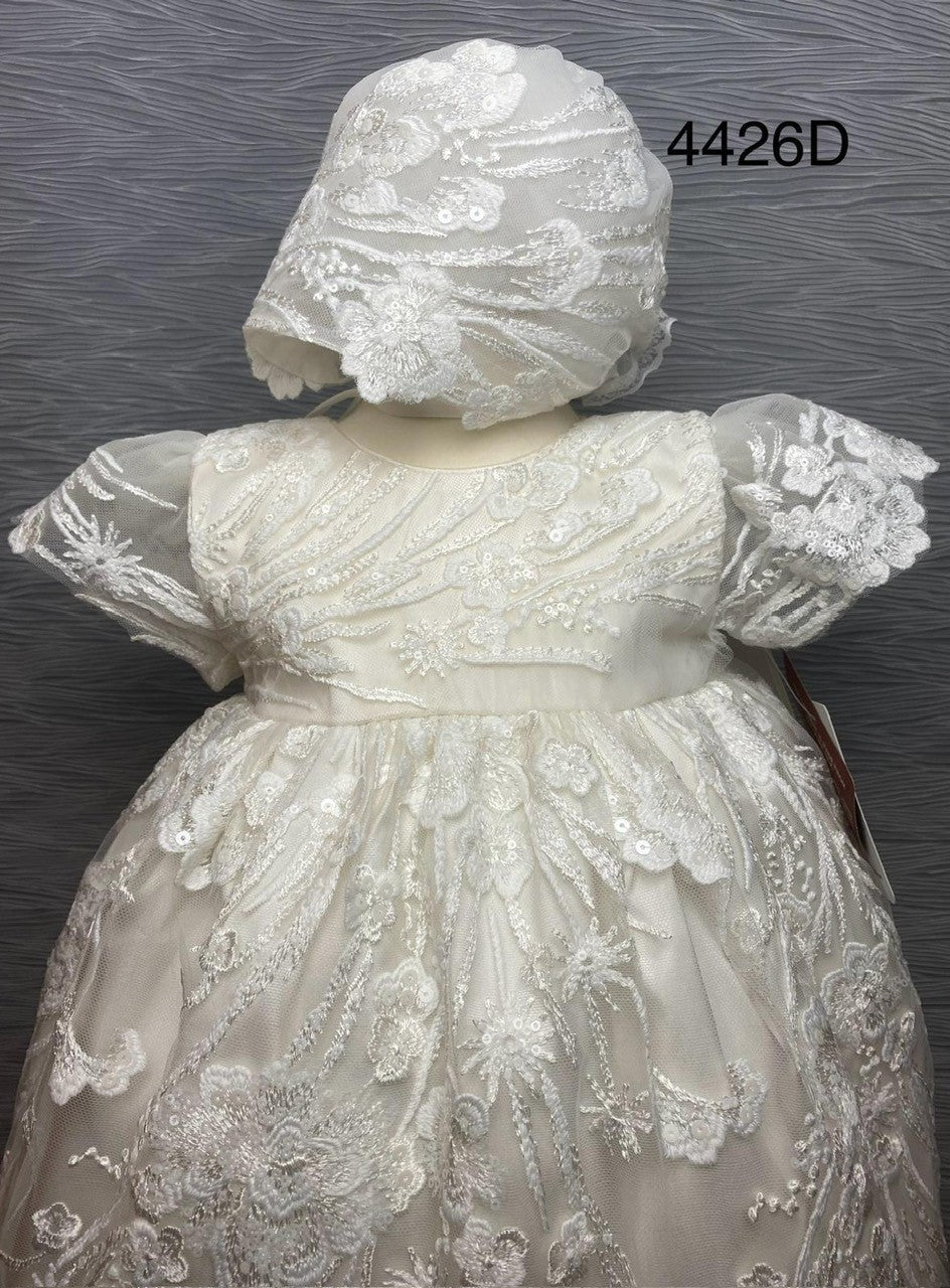 4426 D Girls’ Silk Christening Dress