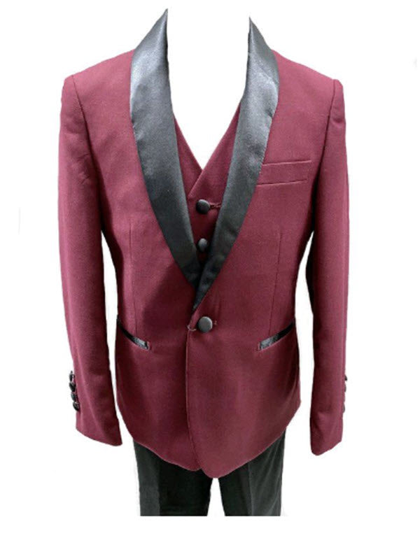 640 - Burgundy Tuxedo