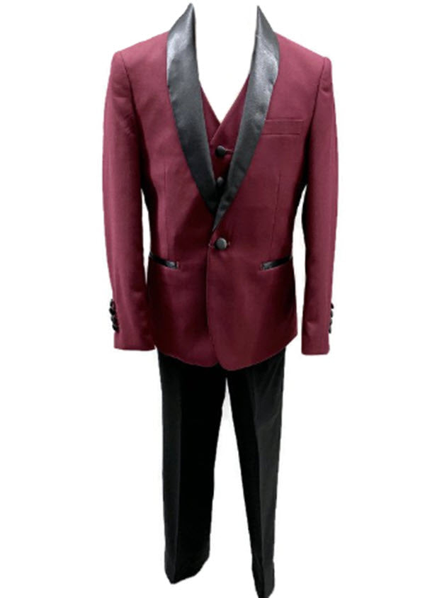 640 - Burgundy Tuxedo