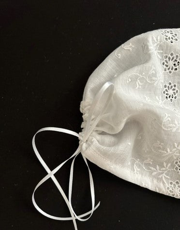 Antique Cut Work Lace Bonnet