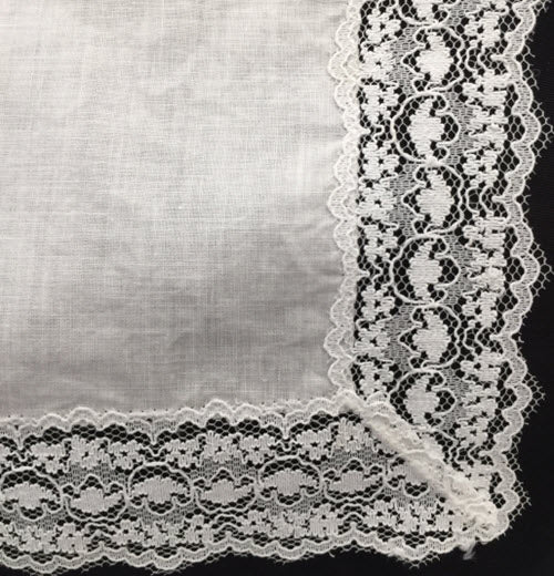 Hanky Bonnet with wide lace edge