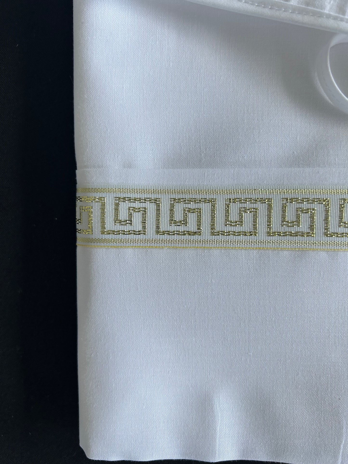 Oil Set with Gold Greek Key Band Trim