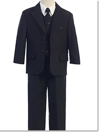 5 Piece black suit - Hire - Little Angels Couture - 2