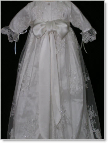 4219 SP Girls’ Silk Christening Gown