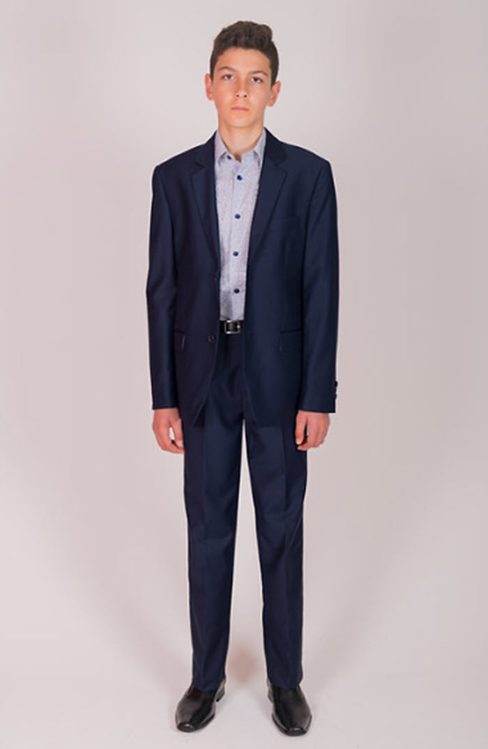 468 boys formal navy suit