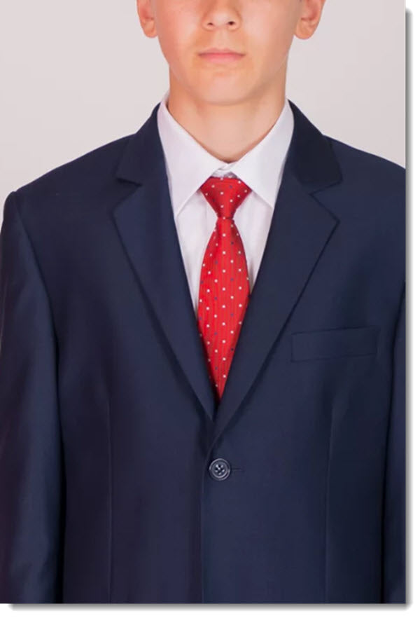 468 boys formal navy suit