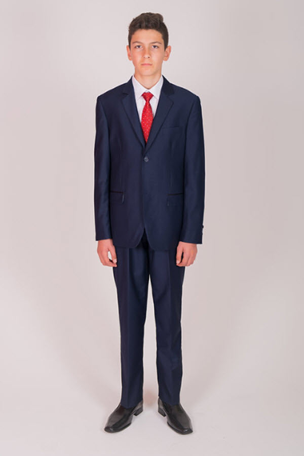 468 boys formal navy suit