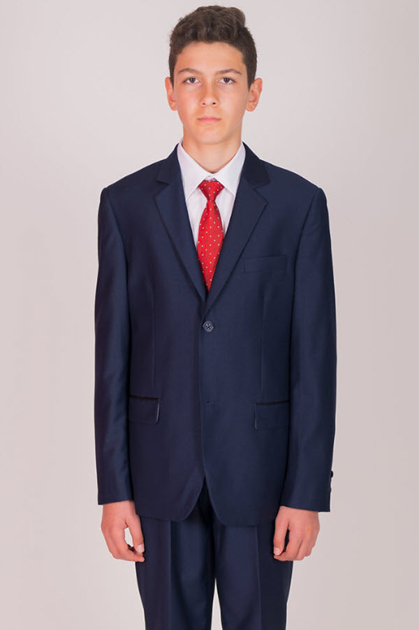 468 boys formal navy suit