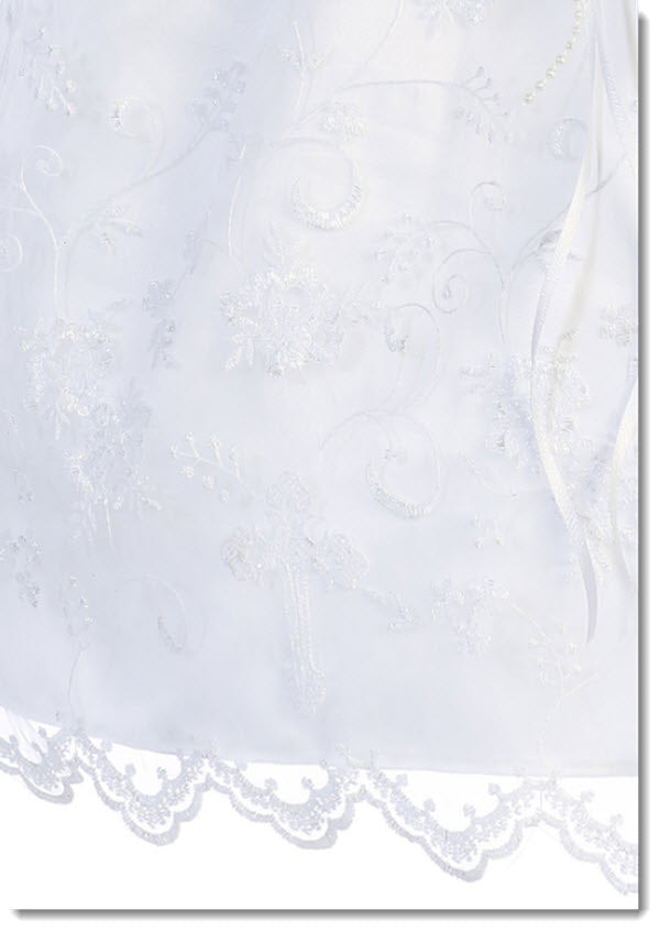 470 Cross Embroidered Christening Gown