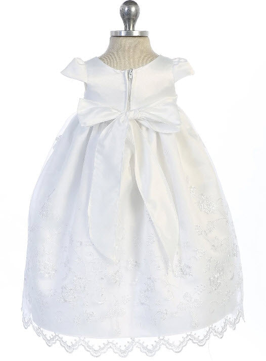 470 Cross Embroidered Christening Gown
