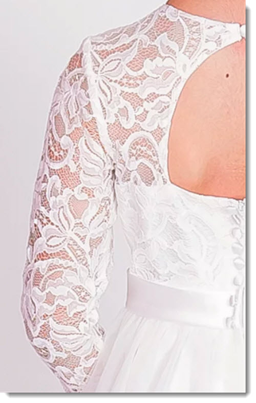 chloe p 6116 first communion - flower girl dress