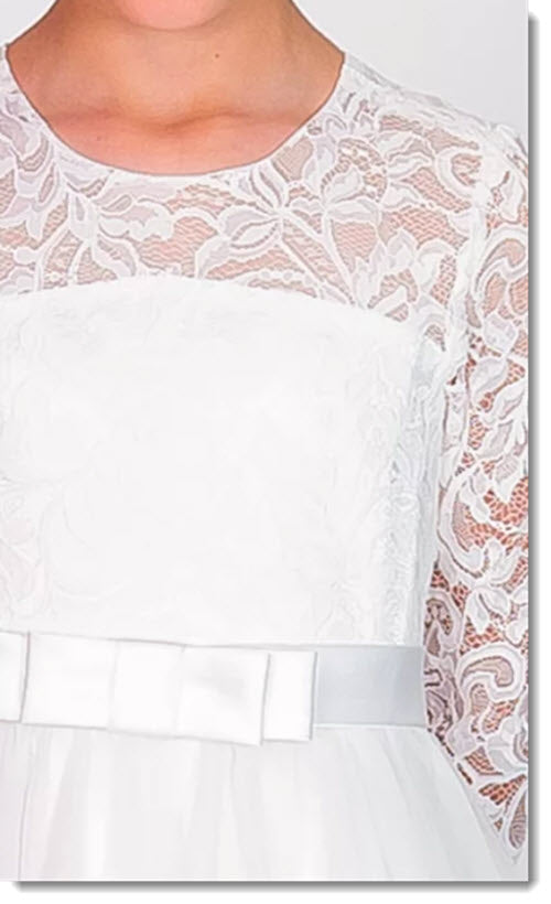 chloe p 6116 first communion - flower girl dress