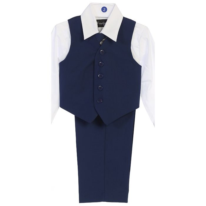 8570 Boys Four Piece Vest  Set