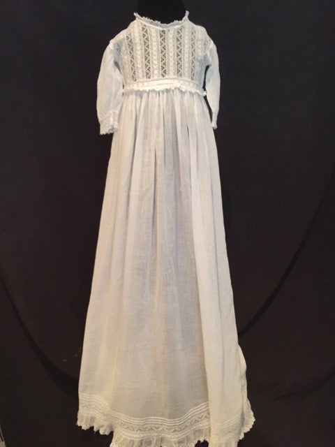 Beautiful Antique Embroidered Lace Christening Gown Little Angels Couture Beautiful Antique Embroidered Lace Christening Gown Little Angels Couture