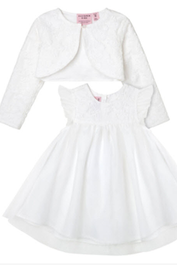 Baby girl 2025 dresses with cardigan