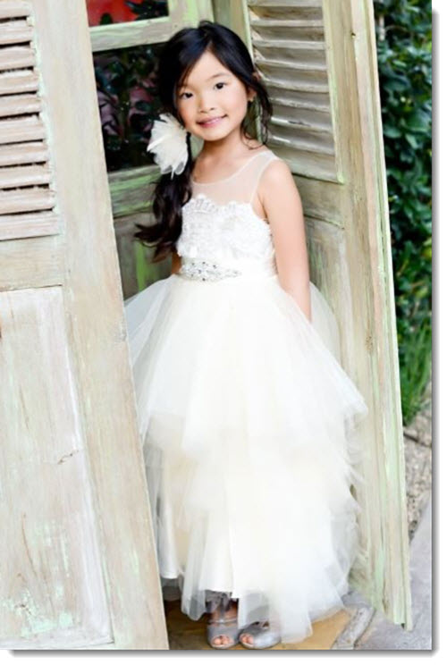 ek 28 - multi tiered flower girl dress