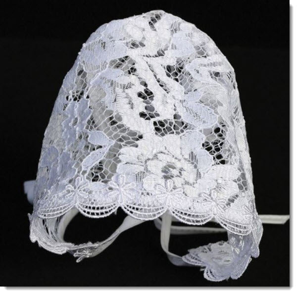 Girls Lace Bonnet