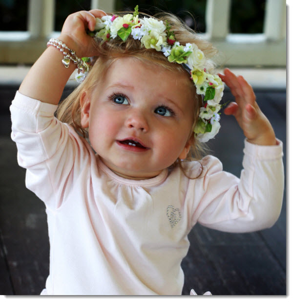 blush pink 'petite' freshwater pearl bracelet with sterling silver heart.