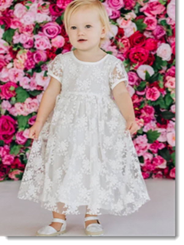 sophia christening gown - ivory