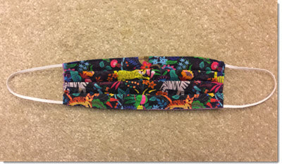 Kids- Animal Magic Reversible Pleated Face Mask