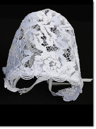 Girls Lace Bonnet