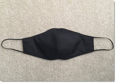 Brown and Black Reversible Face Mask