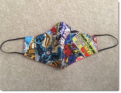 Kids Marvel Comics Face Mask