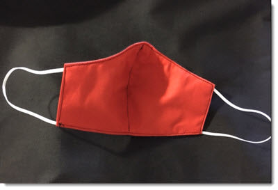 Black and Red Reversible Face Mask