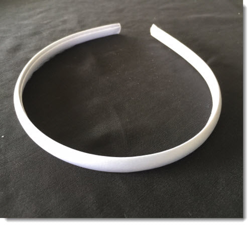 plain satin headband