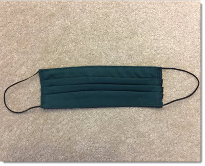 melbourne sights pleated reversible face mask