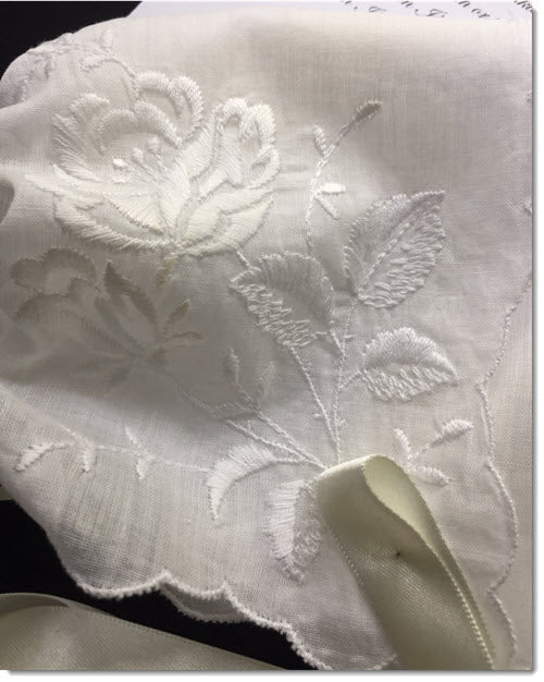 Vintage Hanky Bonnet - Rose