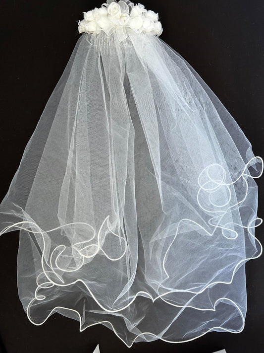 004 Comb Veil floral trim