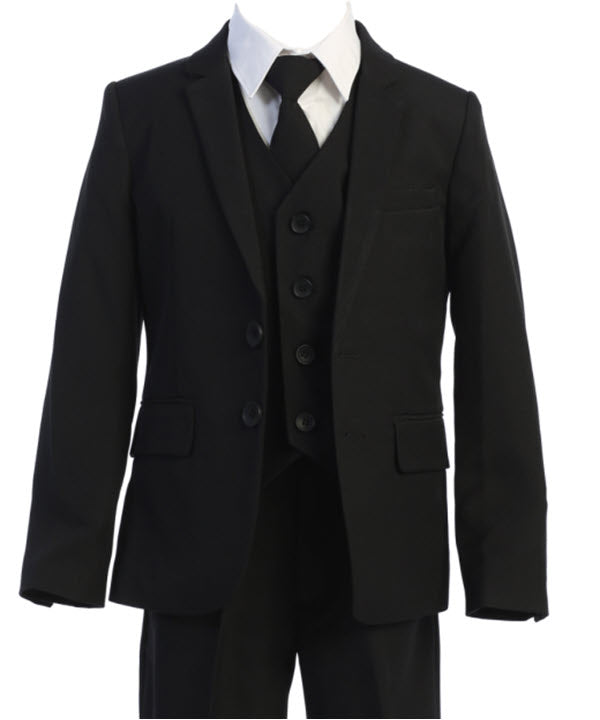 140 - Black or Navy Suit - Toddler, Boys Slim Fit & Husky Sizes