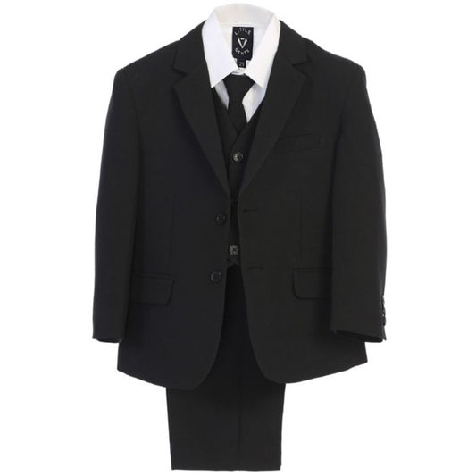 358 Black Regular & Husky Fit Suit