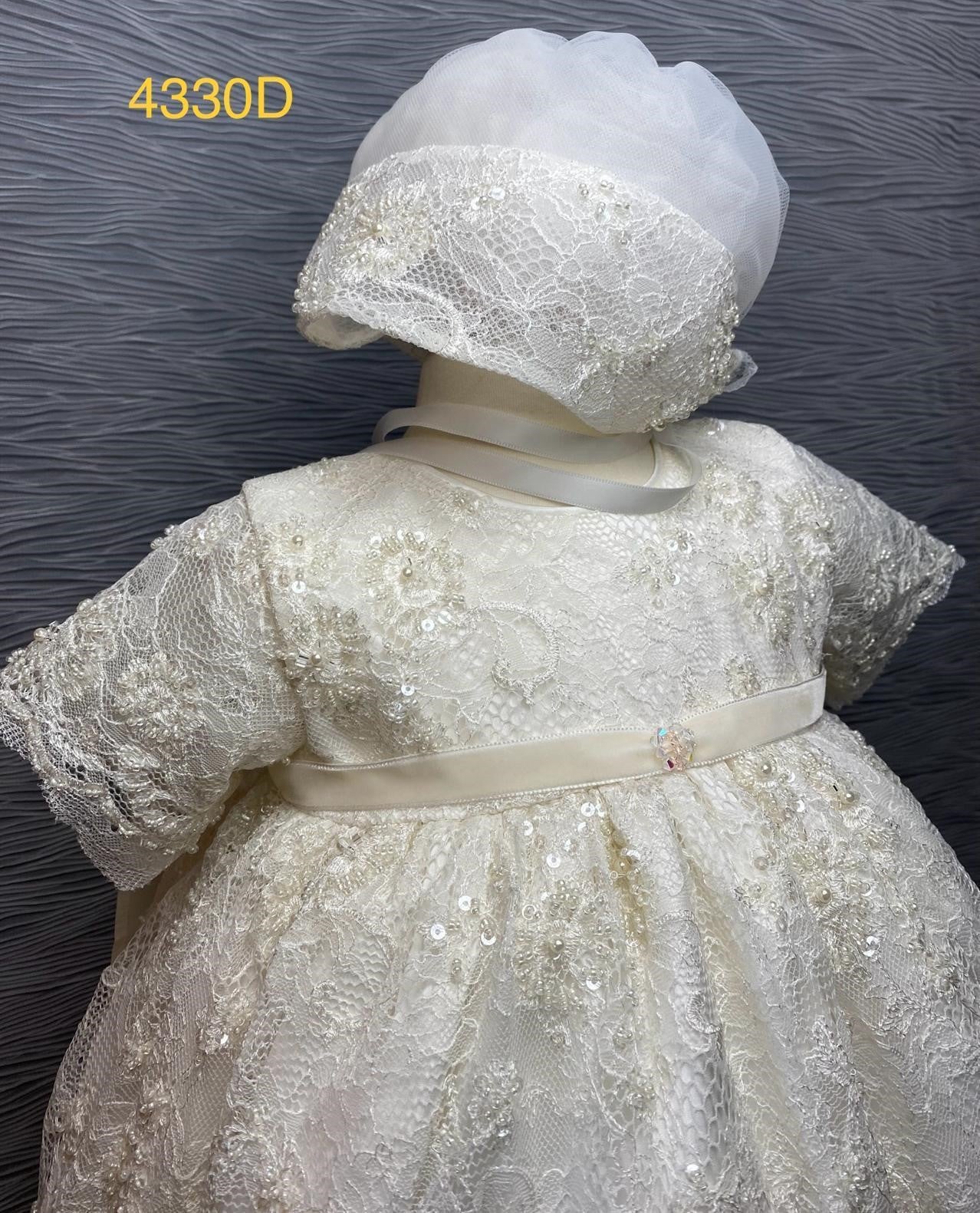 4330 D Girls’ Silk Christening Dress