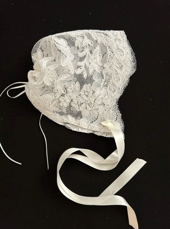 Beautiful Corded Net Lace Bonnet