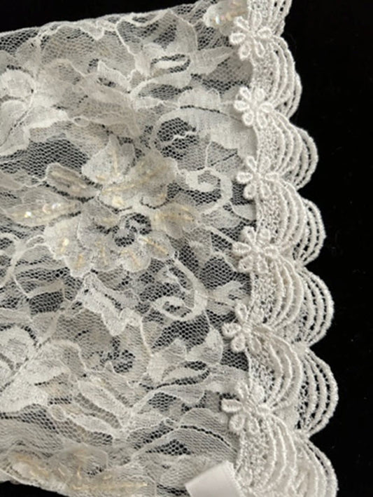 White lace Christening Bonnet