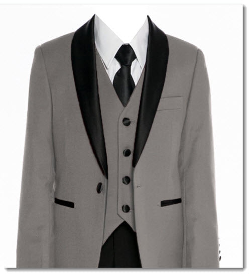640 - black tailored slim fit suit/tuxedo -black, indigo blue, grey, burgundy and white