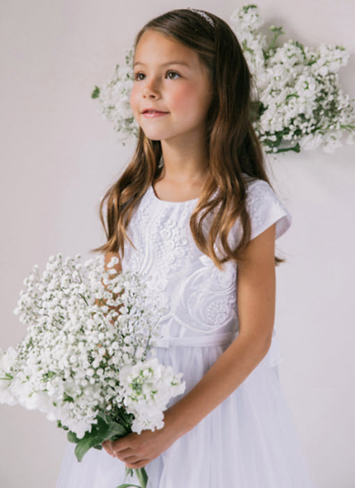 EK 947 First Communion or Flower Girl Dress