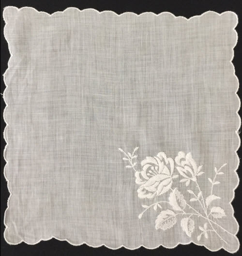 Vintage Hanky Bonnet - Rose