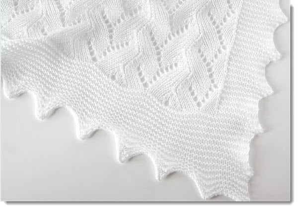 Lacy Cotton Baby Shawl