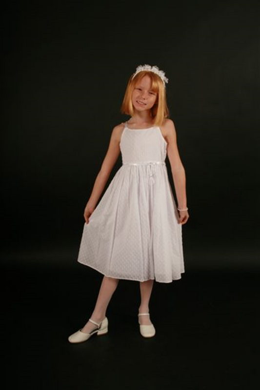 Cotton first communion sales dress