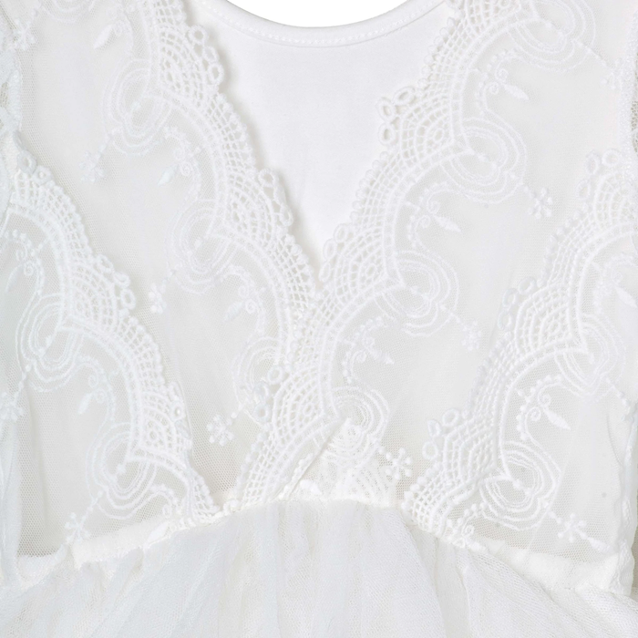 SOPHIE L/S LACE BODICE TUTU DRESS - IVORY