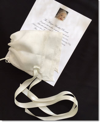 Antique/Vintage Hanky Bonnet - Ivory