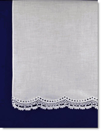 Lace edged towel - Little Angels Couture