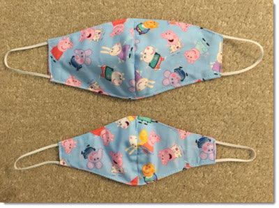 Kids Peppa Pig Reversible Face Mask