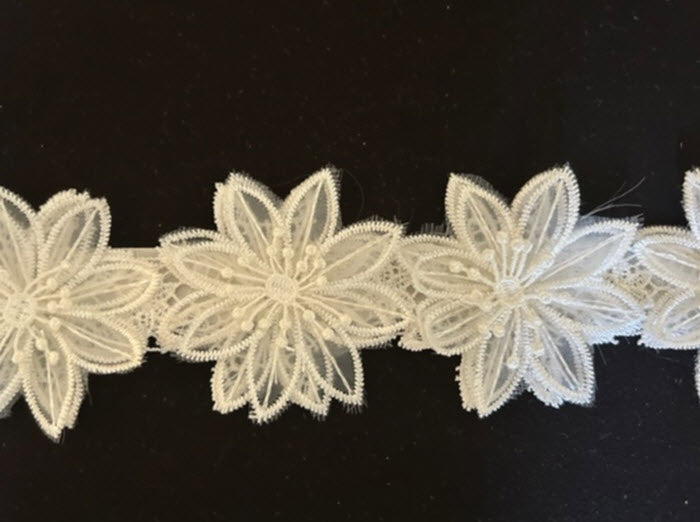 Ivory Floral Belt