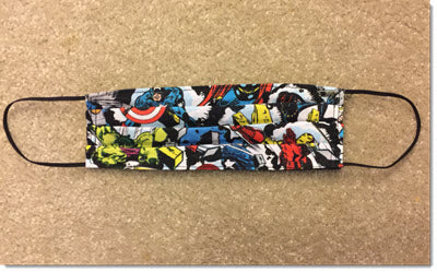Kids Marvel Breakthrough Reversible Pleated Face Mask