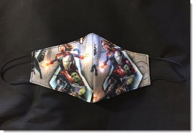 Kids Avengers Reversible Face Mask