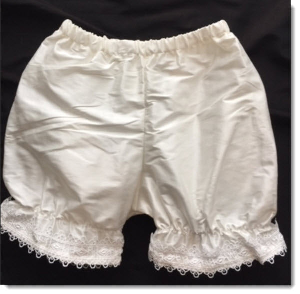 Silk Bloomers with lace edge